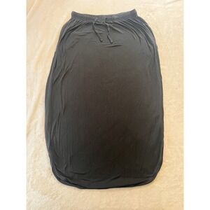 jacqueline de young Black Slit Midi Skirt Medium